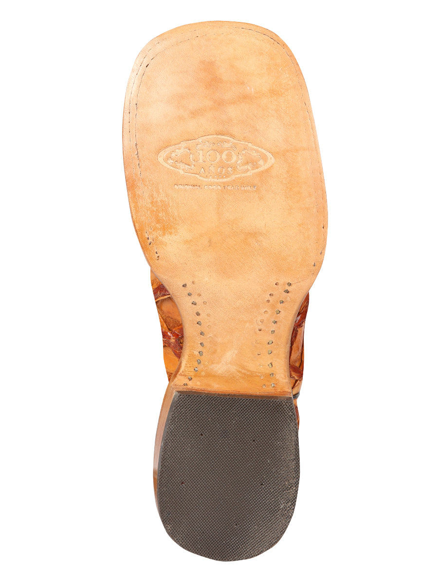 El General Men's Exotic Monster Fish Rodeo Boots - Honey 44606