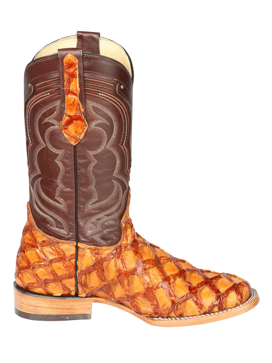 El General Men's Exotic Monster Fish Rodeo Boots - Honey 44606