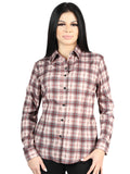 El General  -  Casual Long-Sleeve Shirt  - Beige/Red 44728