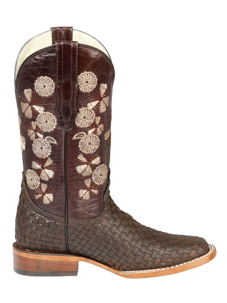 El General Women’s Rodeo Boots Petatillo - Brown 44855