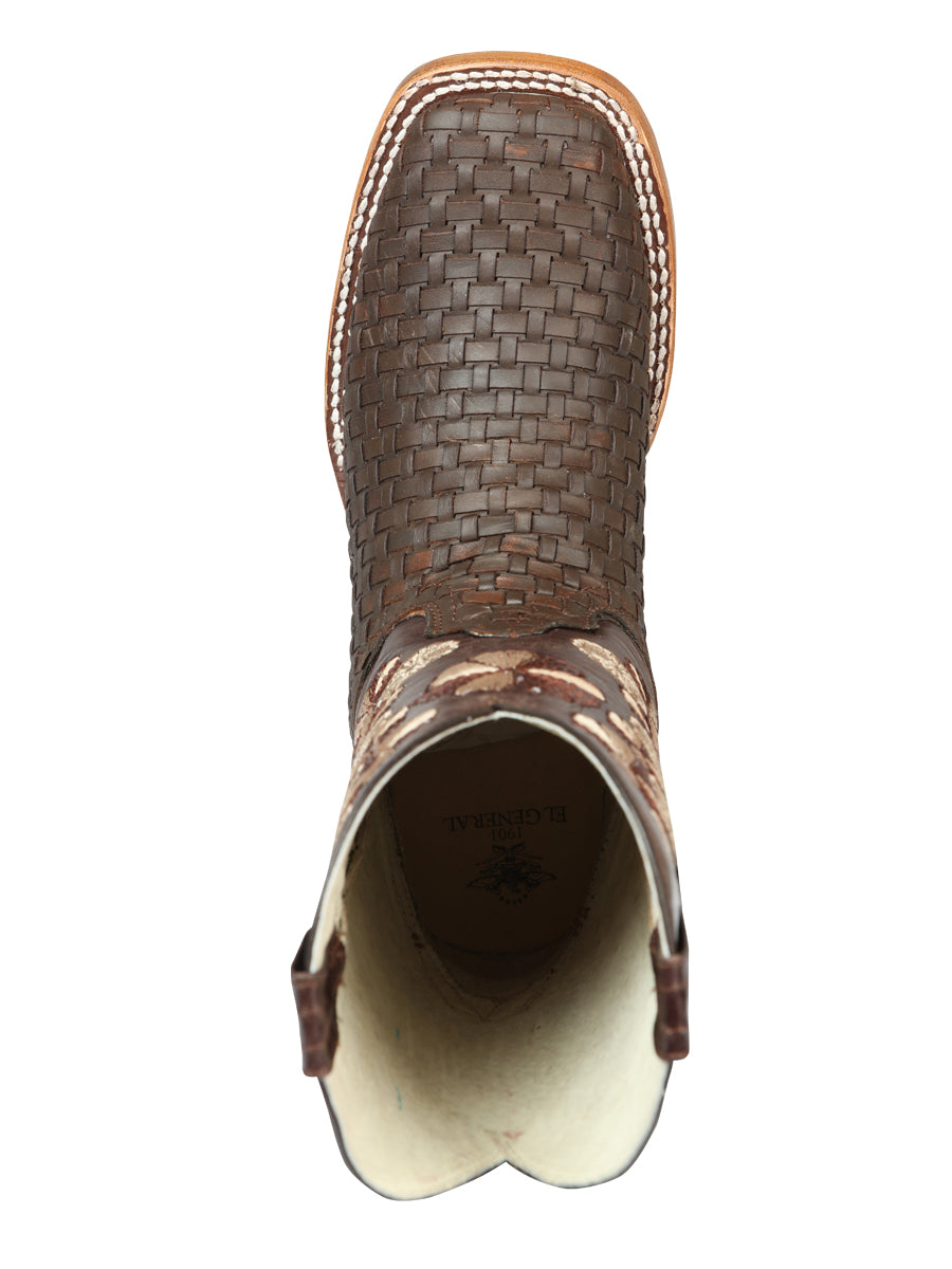 El General Women’s Rodeo Boots Petatillo - Brown 44855