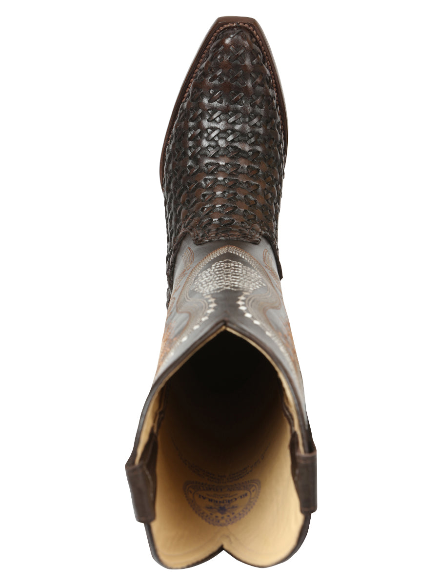 El General Women’s Embroidered Western Boots - Choco 45782