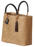 Artisanal Handbag 100% Polyethylene Brown 602124