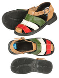 Artisanal Mexican Sandals Leather Tricolor 603944
